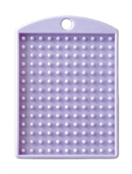 1 lys lilla, gennemfarvet medaljon 